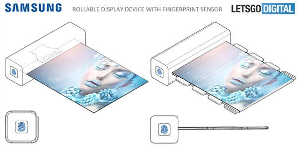 <a href='https://www.samsung.com/cn/' target='_blank'><u>三星</u></a>新专利曝光：带指纹的卷曲显示屏 解锁才能用