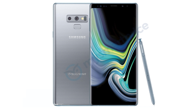 <a href='https://www.samsung.com/cn/' target='_blank'><u>三星</u></a>Note 9北极银配色曝光：边框浅蓝色设计