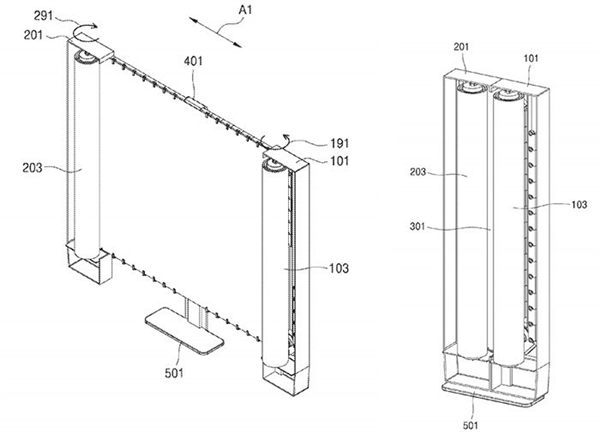 不用时像幕布一样收起来！<a href='https://www.samsung.com/cn/' target='_blank'><u>三星</u></a>可卷起柔性屏电视专利曝光