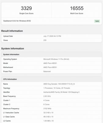 AMD Zen6处理器跑分还再涨!同核心提升达35%